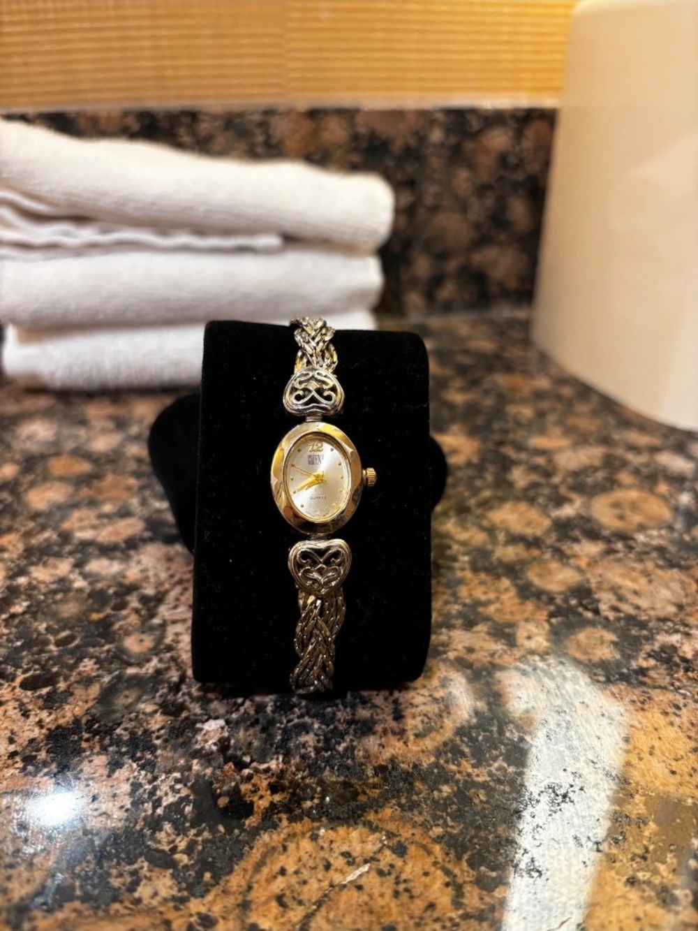 Two-Tone Heart Bracelet Women's Watch - Gold and Silver